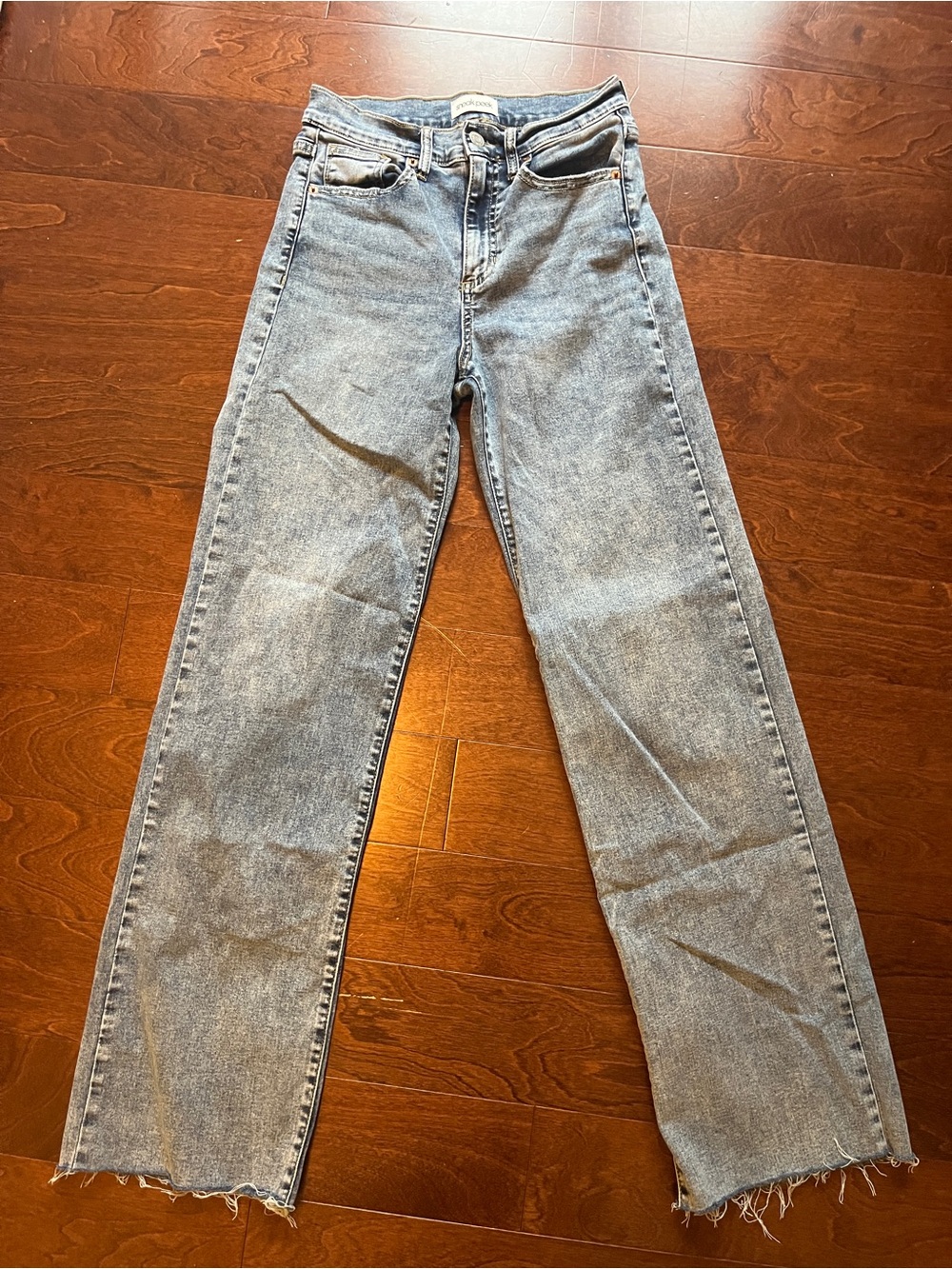 Sneak Peek Light Wash Straight Leg Women's Jeans